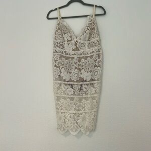 For love and lemons lace dress with bodysuit